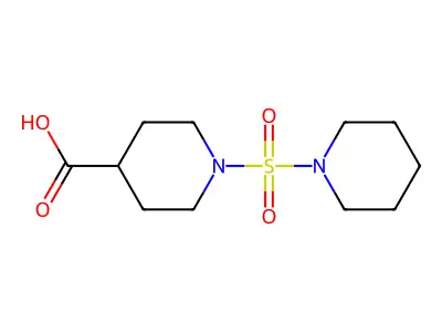 1-(Piperidine-1-sulfonyl)piperidine-4-carboxylic acid structure