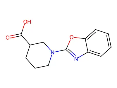 1-(1,3-Benzoxazol-2-yl)piperidine-3-carboxylic acid structure