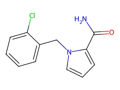 1-[(2-Chlorophenyl)methyl]pyrrole-2-carboxamide structure