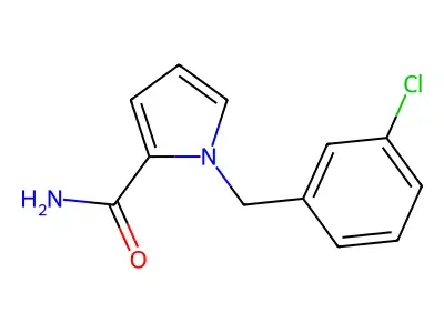 1-(3-Chlorobenzyl)-1H-pyrrole-2-carboxamide structure