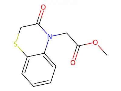 4-(Methoxycarbonylmethyl)-2H-1,4-benzothiazin-3(4H)-one structure