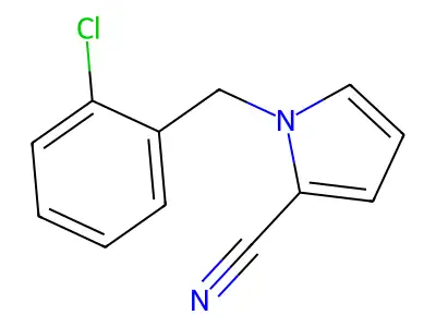 1-(2-chlorobenzyl)-1H-pyrrole-2-carbonitrile structure