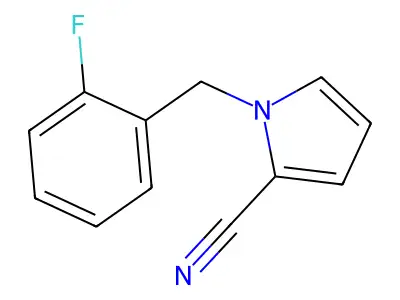1-(2-Fluorobenzyl)-1H-pyrrole-2-carbonitrile structure