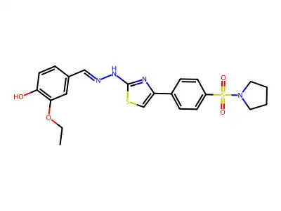 CAS 7027-17-0 - C22H24N4O4S2 structure