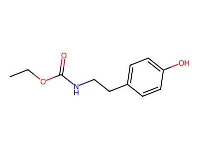 Ethyl N-[2-(4-hydroxyphenyl)ethyl]carbamate structure