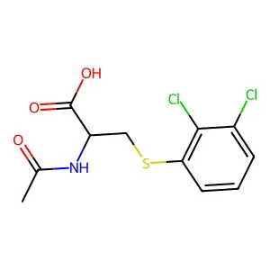 N-acetyl-S-(2,3-dichlorophenyl)cysteine structure