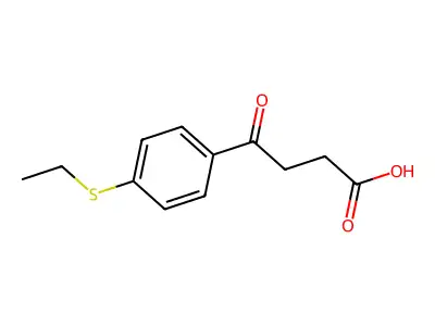 4-[4-(Ethylthio)phenyl]-4-oxobutyric acid structure