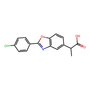(R)-(-)-benoxaprofen structure