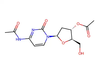 N4-Acetyl-3'-O-acetyl-2'-deoxycytidine structure