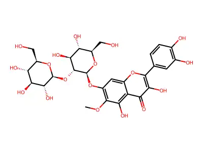 Patuletin-7-diglucoside structure