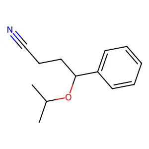 γ-异丙氧基苯丁腈 structure
