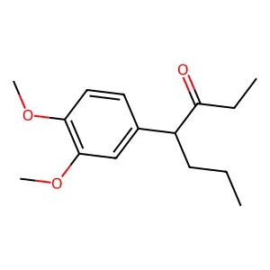 3-Heptanone, 4-(3,4-dimethoxyphenyl)- structure
