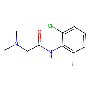 Acetamide, N-(2-chloro-6-methylphenyl)-, 2-(N,N-dimethylamino)- structure