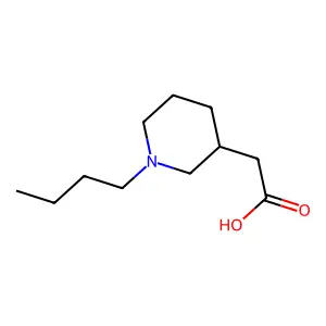 1-丁基-3-哌啶基乙酸酯 structure