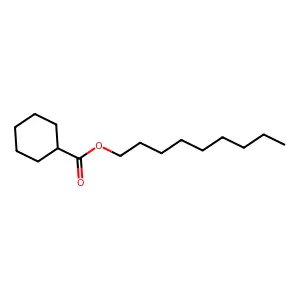 Nonyl cyclohexanecarboxylate structure