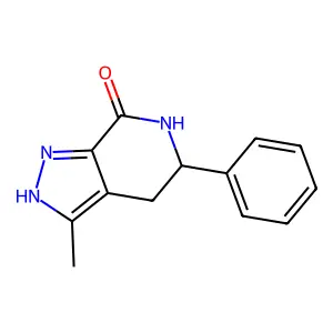 3-Methyl-5-phenyl-2,4,5,6-tetrahydropyrazolo[3,4-c]pyridin-7-one structure