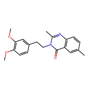 3-[2-(3,4-Dimethoxyphenyl)ethyl]-2,6-dimethylquinazolin-4-one structure