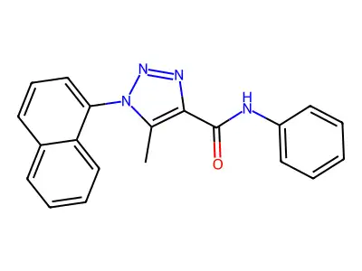 1H-1,2,3-Triazole-4-carboxamide, 5-methyl-1-(1-naphthalenyl)-N-phenyl- structure
