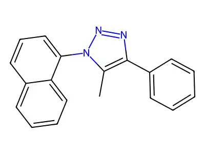 1H-1,2,3-Triazole, 5-methyl-1-(1-naphthalenyl)-4-phenyl- structure