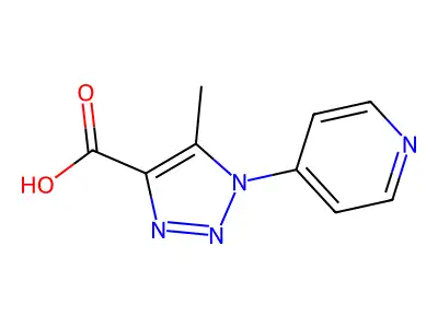 1H-1,2,3-Triazole-4-carboxylic acid, 5-methyl-1-(4-pyridinyl)- structure