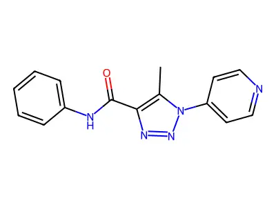 1H-1,2,3-Triazole-4-carboxamide, 5-methyl-N-phenyl-1-(4-pyridinyl)- structure