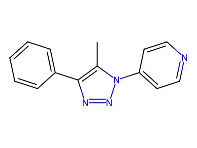 Pyridine, 4-(5-methyl-4-phenyl-1,2,3-triazol-1-yl)- structure