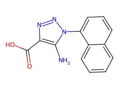 1H-1,2,3-Triazole-4-carboxylic acid, 5-amino-1-(1-naphthalenyl)- structure