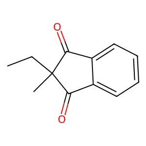 1,3-Indandione, 2-ethyl-2-methyl- structure