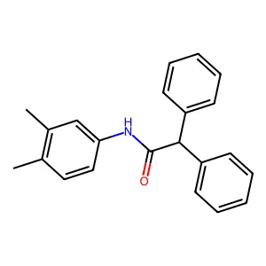 N-(3,4-dimethylphenyl)-2,2-diphenylacetamide structure