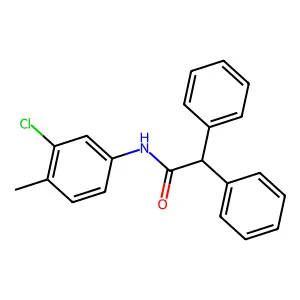N-(3-chloro-4-methylphenyl)-2,2-diphenylacetamide structure