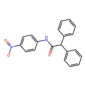 Acetanilide, 2,2-diphenyl-4'-nitro- structure