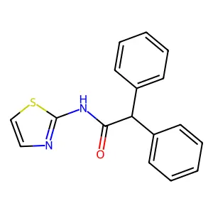 2,2-Diphenyl-N-(1,3-thiazol-2-yl)acetamide structure