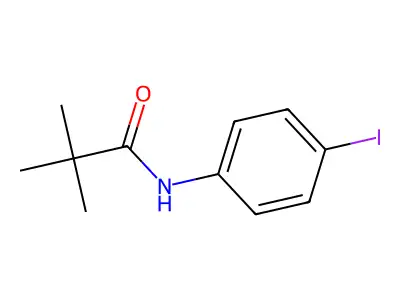 Propanamide, N-(4-iodophenyl)-2,2-dimethyl- structure