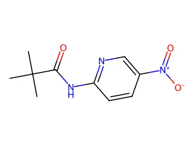 2,2-dimethyl-N-(5-nitropyridin-2-yl)propanamide structure
