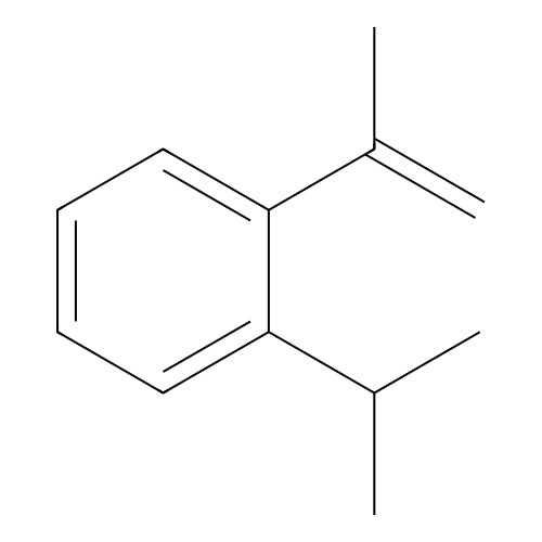 Benzene, 1-(1-methylethenyl)-2-(1-methylethyl)- structure