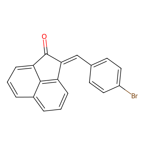(E)-2-(4-bromobenzylidene)acenaphthylen-1(2H)-one structure