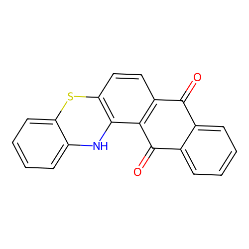 8H-naphtho[2,3-a]phenothiazine-8,13(14H)-dione structure