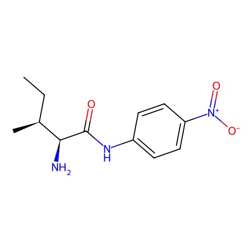 (2S,3S)-2-amino-3-methyl-N-(4-nitrophenyl)pentanamide structure