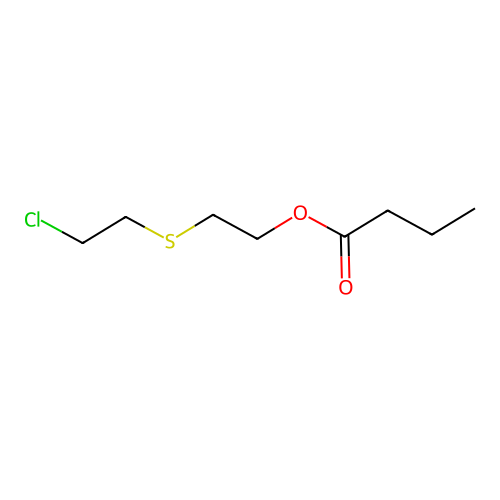 2-(2-Chloroethylsulfanyl)ethyl butanoate structure