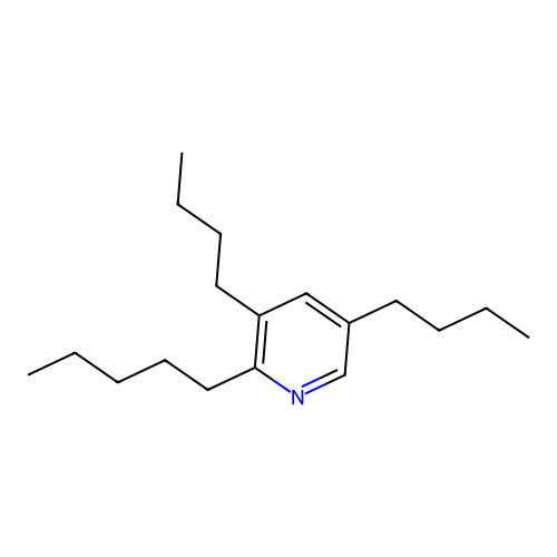 2-Pentyl-3,5-dibutylpyridine structure