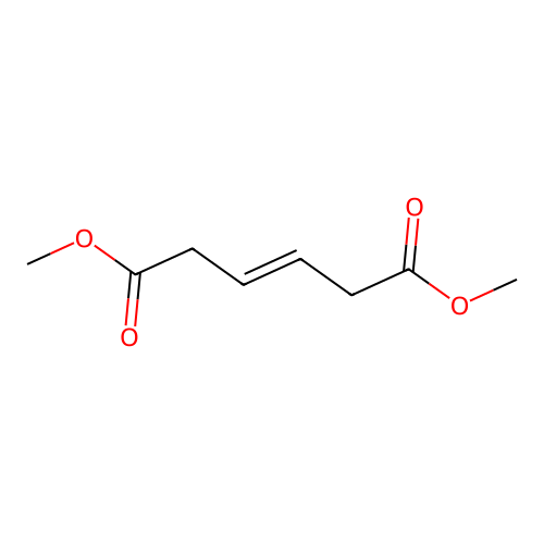 Dimethyl hex-3-enedioate structure