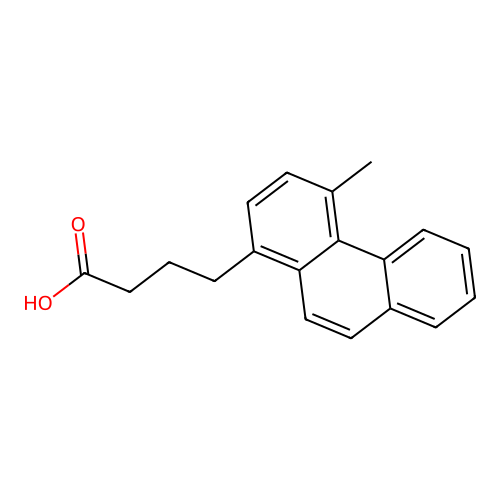 4-(4-Methylphenanthren-1-yl)butanoic acid structure