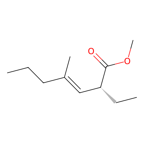 3-Heptenoic acid, 2-ethyl-4-methyl-, methyl ester structure