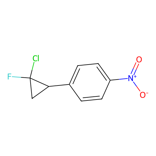 1-(2-Chloro-2-fluorocyclopropyl)-4-nitrobenzene structure