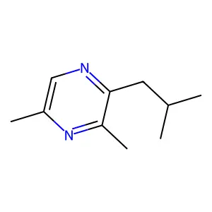 2-Isobutyl-3,5-dimethyl-pyrazine structure