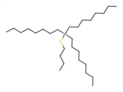 Stannane, (butylthio)trioctyl- structure