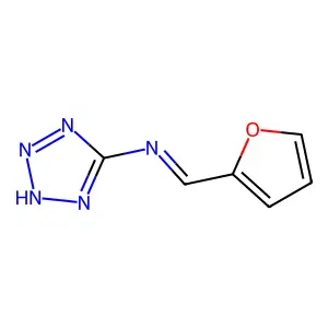 1H-Tetrazol-5-amine, N-(2-furanylmethylene)- structure