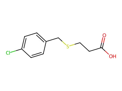 3-[(4-Chlorobenzyl)thio]propanoic acid structure