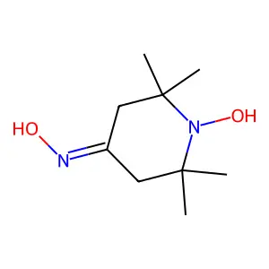 4-(Hydroxyimino)-2,2,6,6-tetramethylpiperidin-1-OL structure