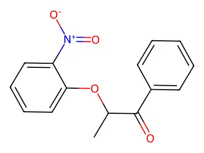 1-Propanone, 2-(2-nitrophenoxy)-1-phenyl- structure
